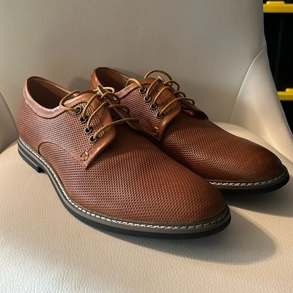 NWOT Joseph Abboud Tan Leather Wingtip Derby Dress Shoes Joseph Abboud | Shoes | Joseph Aboud Lace Wingtip Tan Dress  main image 2